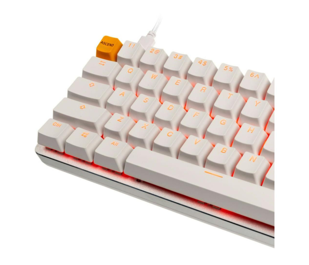 Glorious OUTLET - GMMK Compact Gateron Brown biała - 1569218 - zdjęcie 6